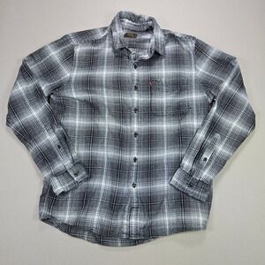 Levis Skateboarding Collection Plaid Long Sleeve Button Up Shirt Men's Medium